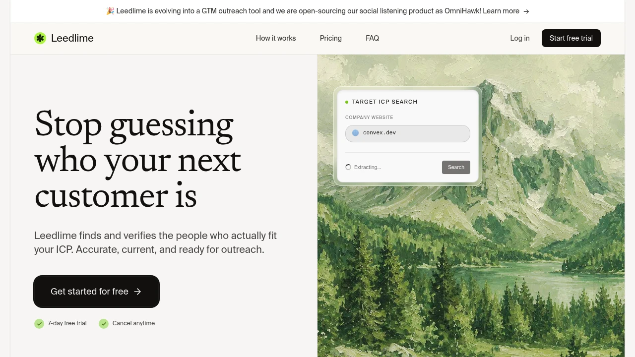 Screenshot of Leedlime website