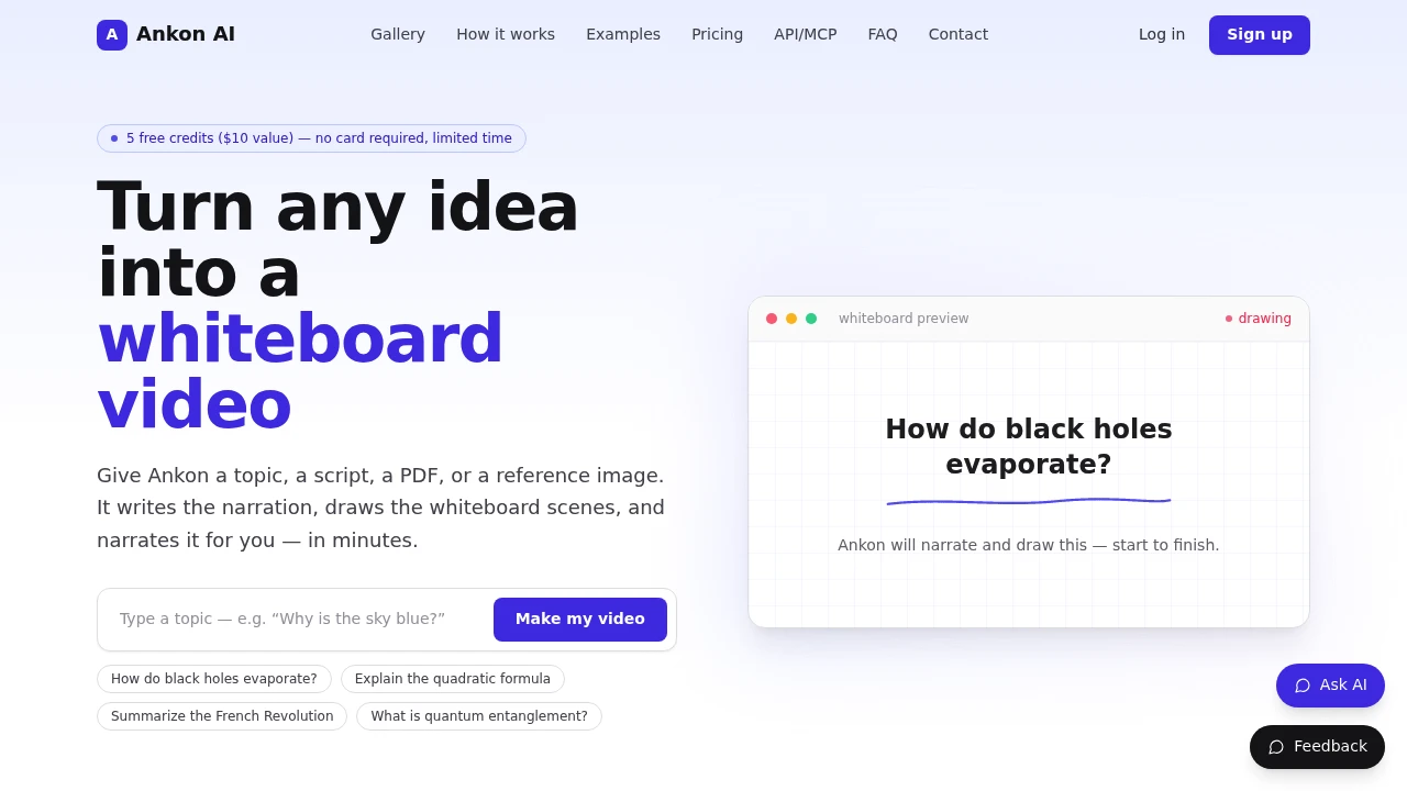 Screenshot of Ankon AI website