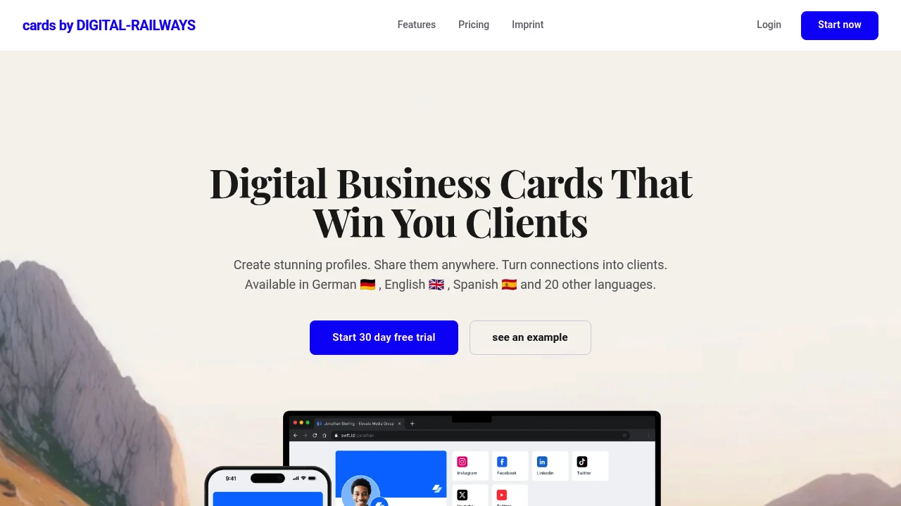 Screenshot of cards by DIGITAL-RAILWAYS website