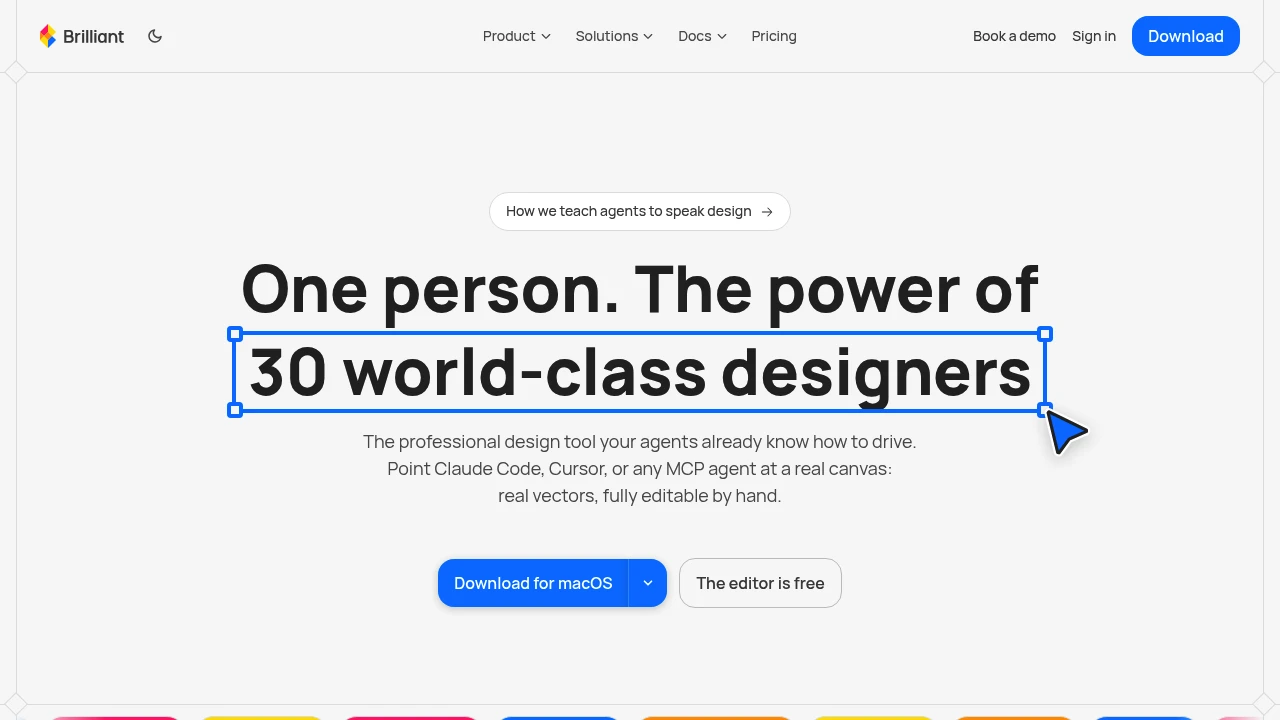 Screenshot of Brilliant website
