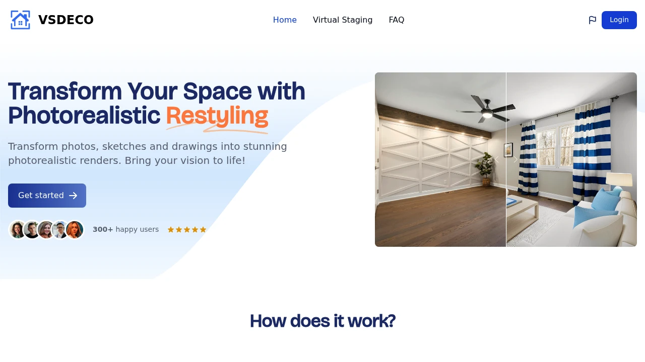 Screenshot of VSDECO website