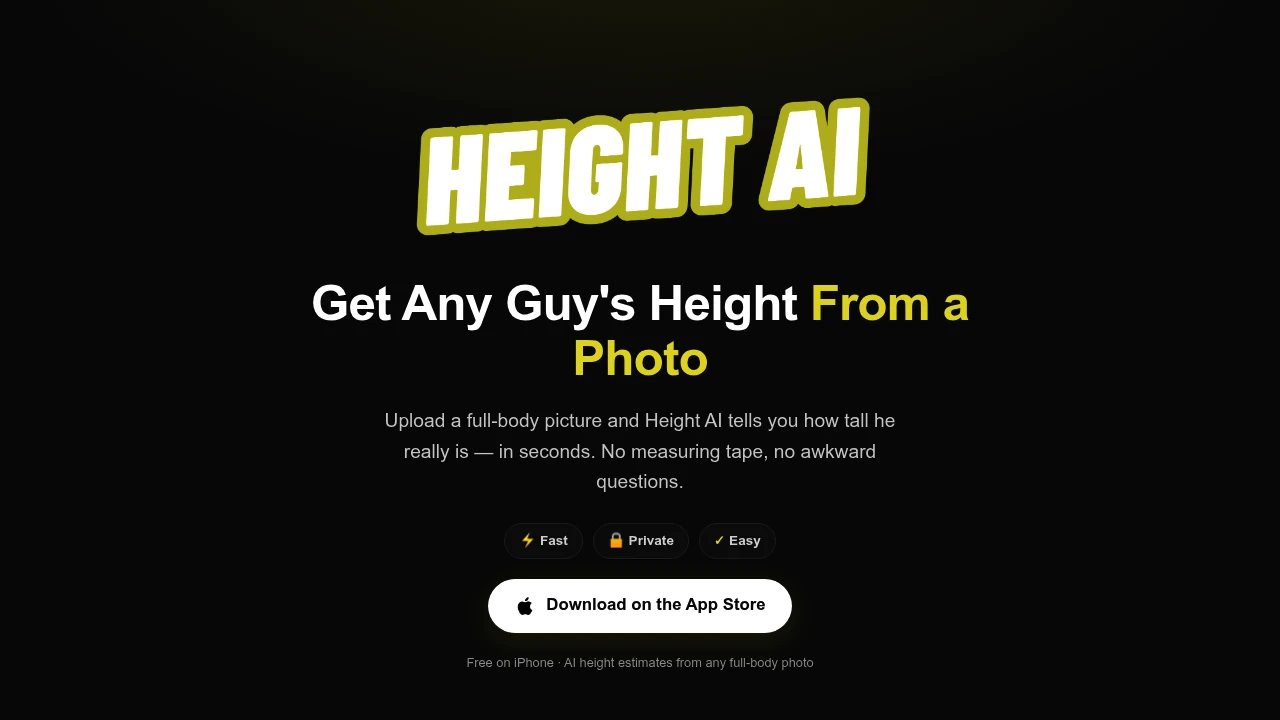 Screenshot of Height AI website