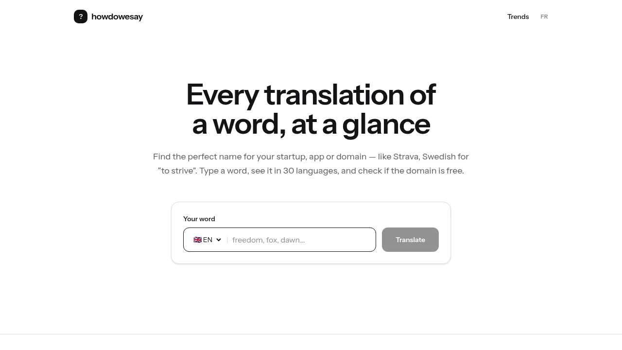 Screenshot of How do we say website